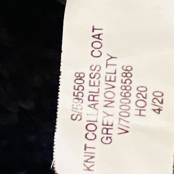 Banana Republic Gray & Black Spotted Wool Blend Chunk Button Jacket Size XSP - Picture 9 of 9